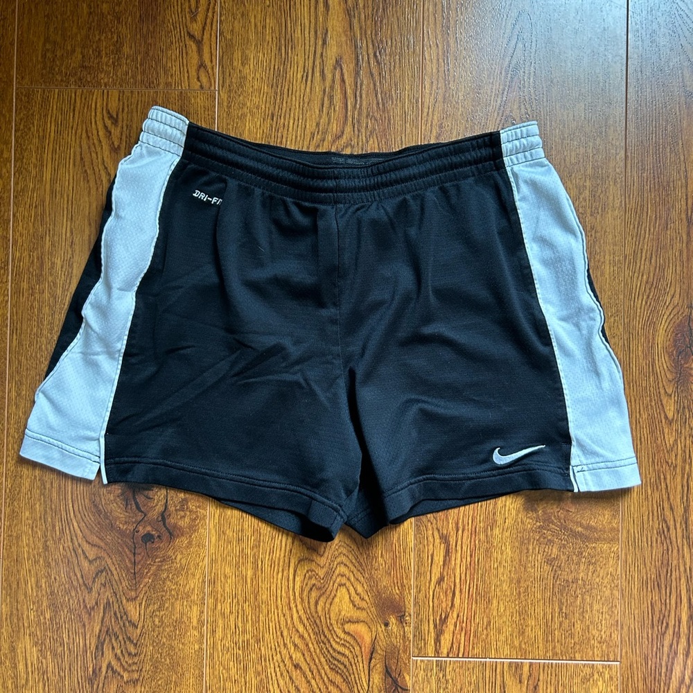 Nike Dri Fit Women’s Black and White Athletic Shorts